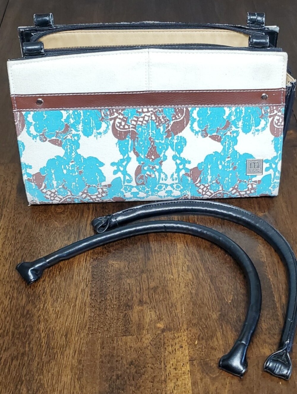 Miche Classic Black Base Bag Purse Handles with Shell Handbag Satchel